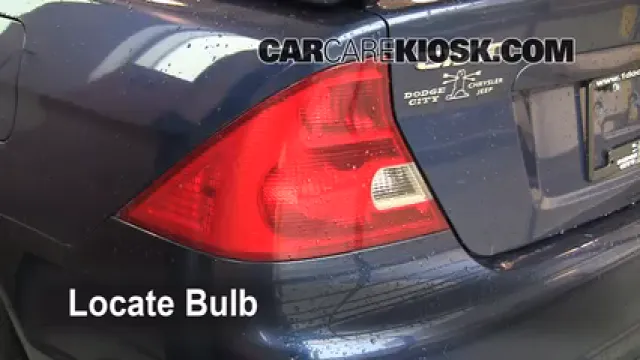 2001 Honda Civic EX 1.7L 4 Cyl. Coupe (2 Door) Éclairage Feu stop (remplacer ampoule)